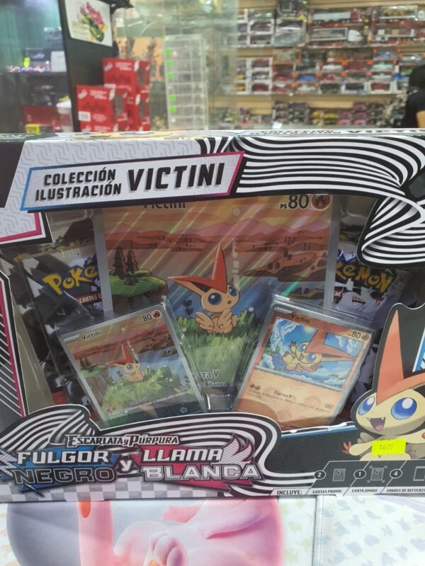 coleccion victini fulgor negro y llama español