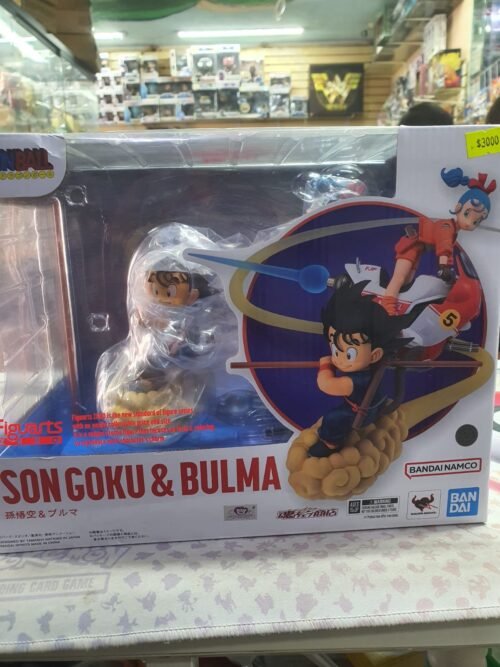 goku y bulma moto